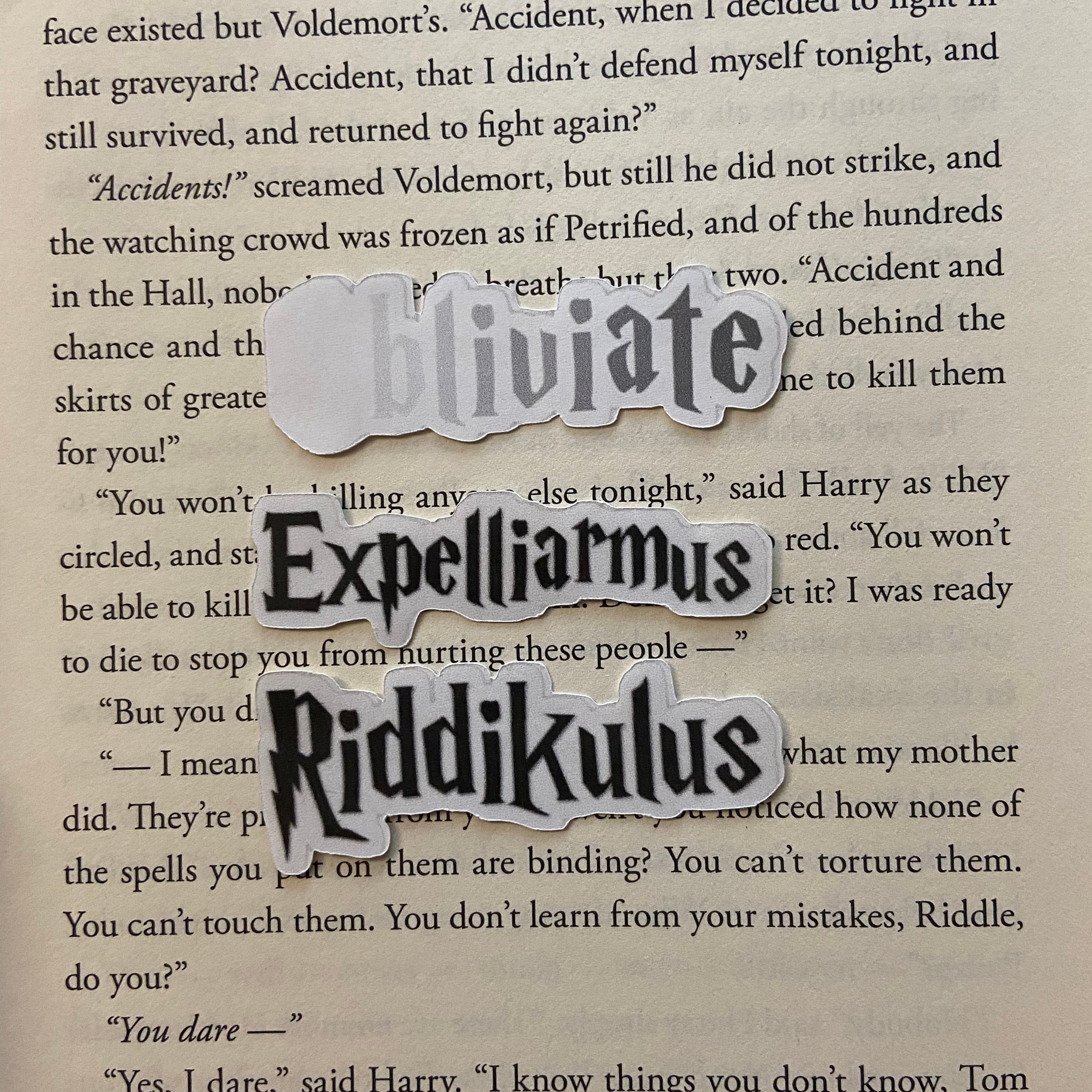 Harry Potter Spells Sticker Harry Potter Spells Harry Potter Etsy