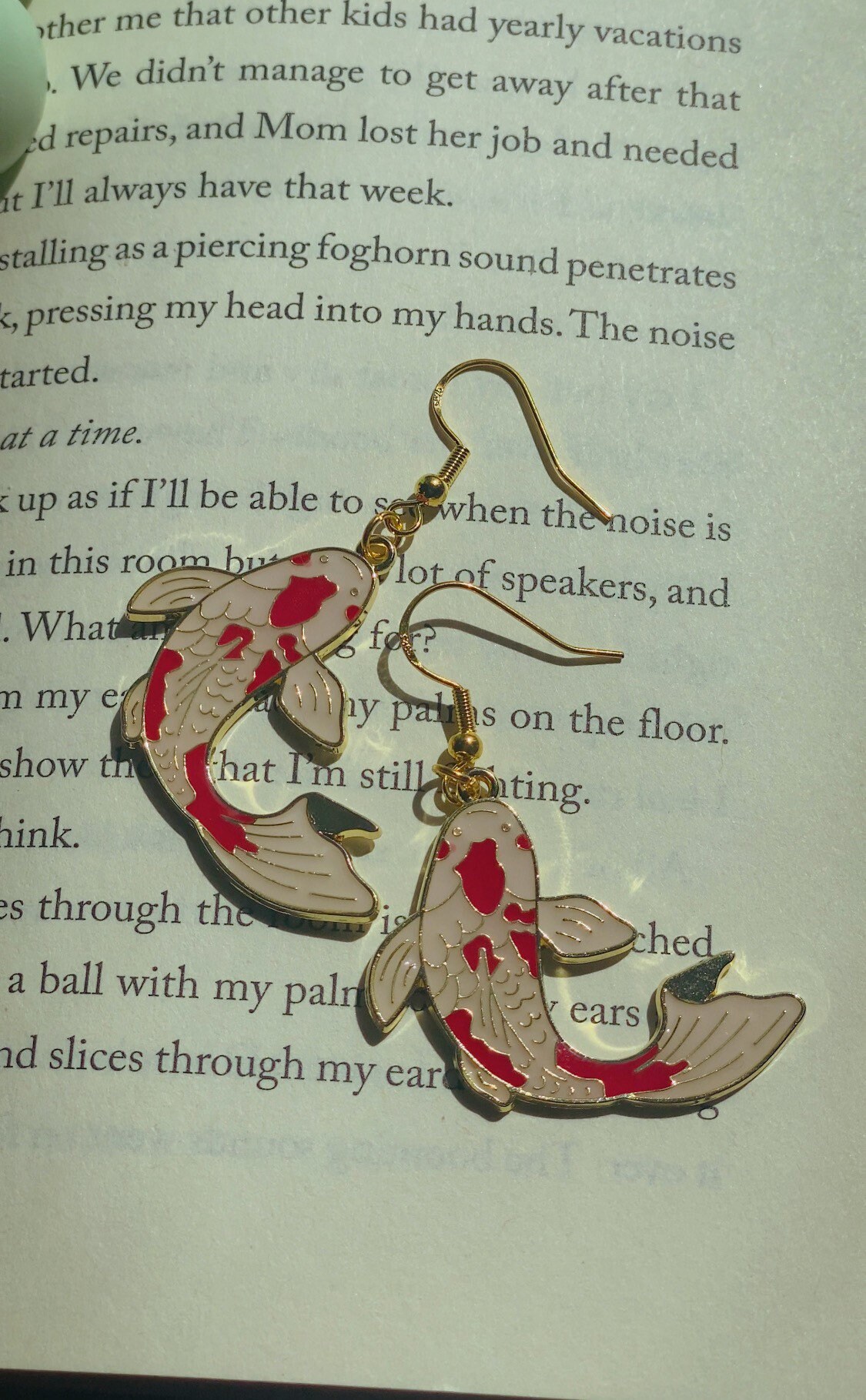 koi fish earrings