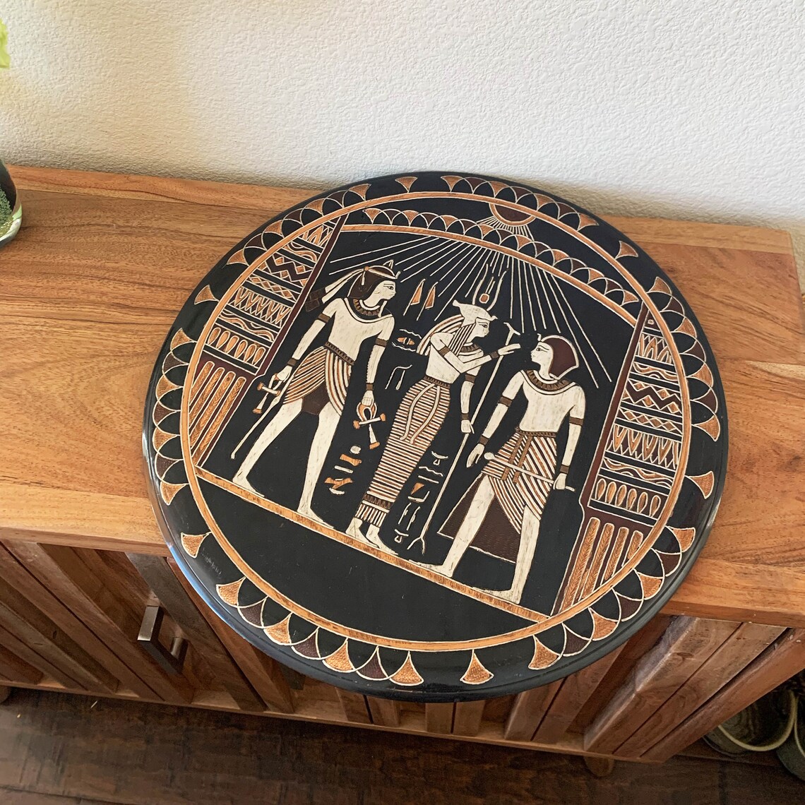 Vintage Large 16 Hand Made Egyptian Copper Metal Art Etsy