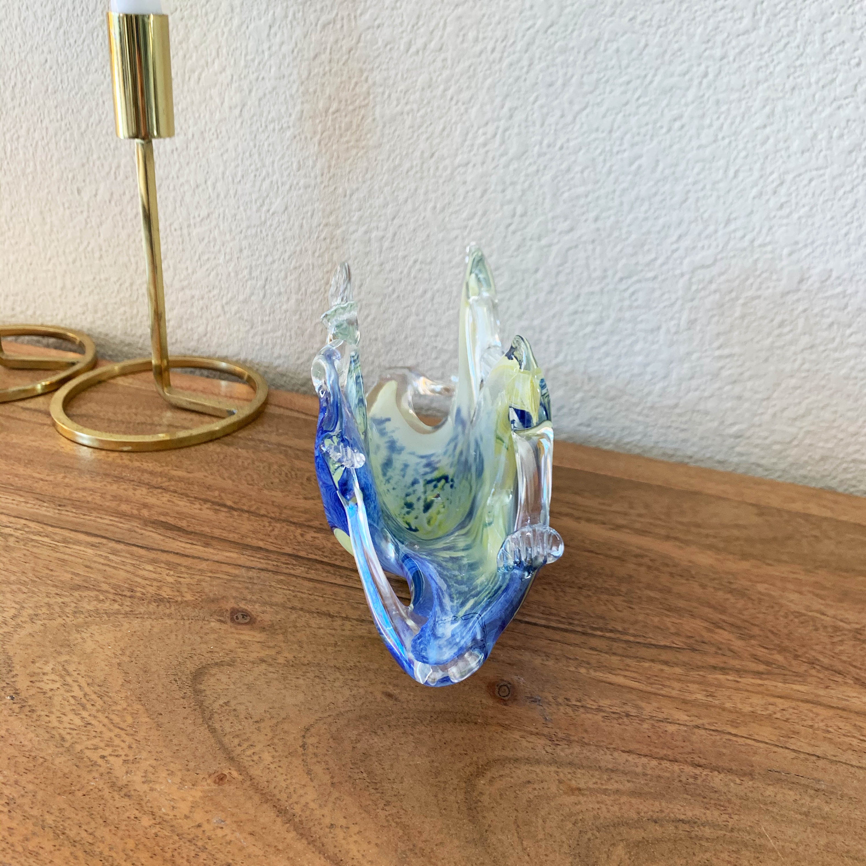 Hand Blown MURANO Art Glass Napkin/letter Holder Etsy