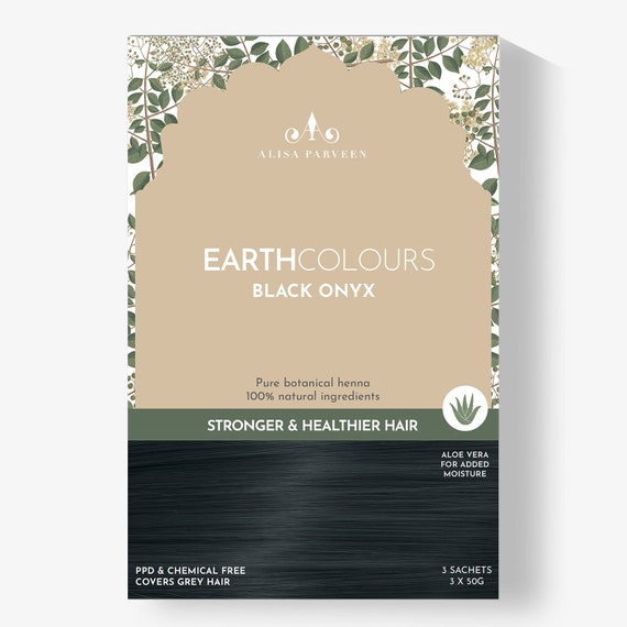 Organic Black Hair Colour EARTHCOLOUR BLACKONYX Botanical - Etsy Organic Black Hair Colour EARTHCOLOUR BLACKONYX Botanical - Etsy