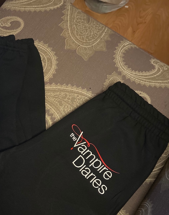 TVD inspired Sweat pants*Vampire Diaries,Vampire Decal,Damon  Salvatore,Stefan Salvator,Vinyl Decal,Personalise,Gift*