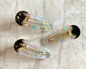 Barrette Résine Et Cristaux Swarovski - Diadème Ou Bibi Occasion élégant
