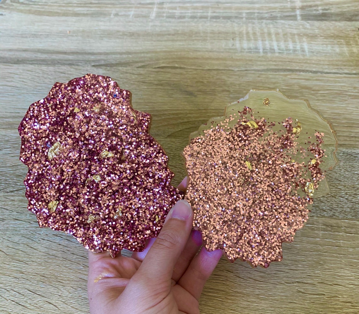 Rose Gold Coasters set of 24 kitchen coasters rose gold Etsy