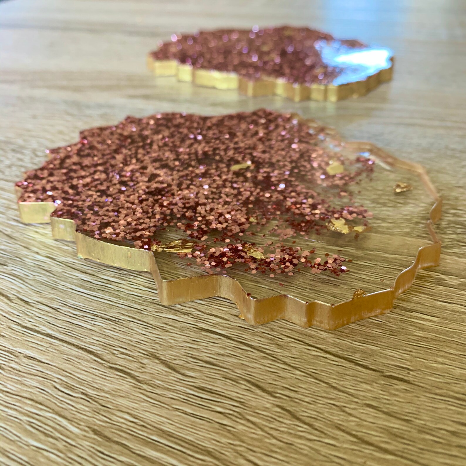 Rose Gold Coasters set of 24 kitchen coasters rose gold Etsy