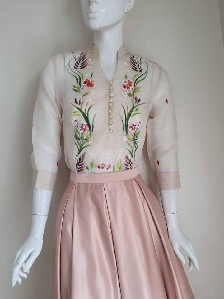 MADE TO ORDER Modern Filipiniana Blouse and Skirt Philippine - Etsy  Singapore