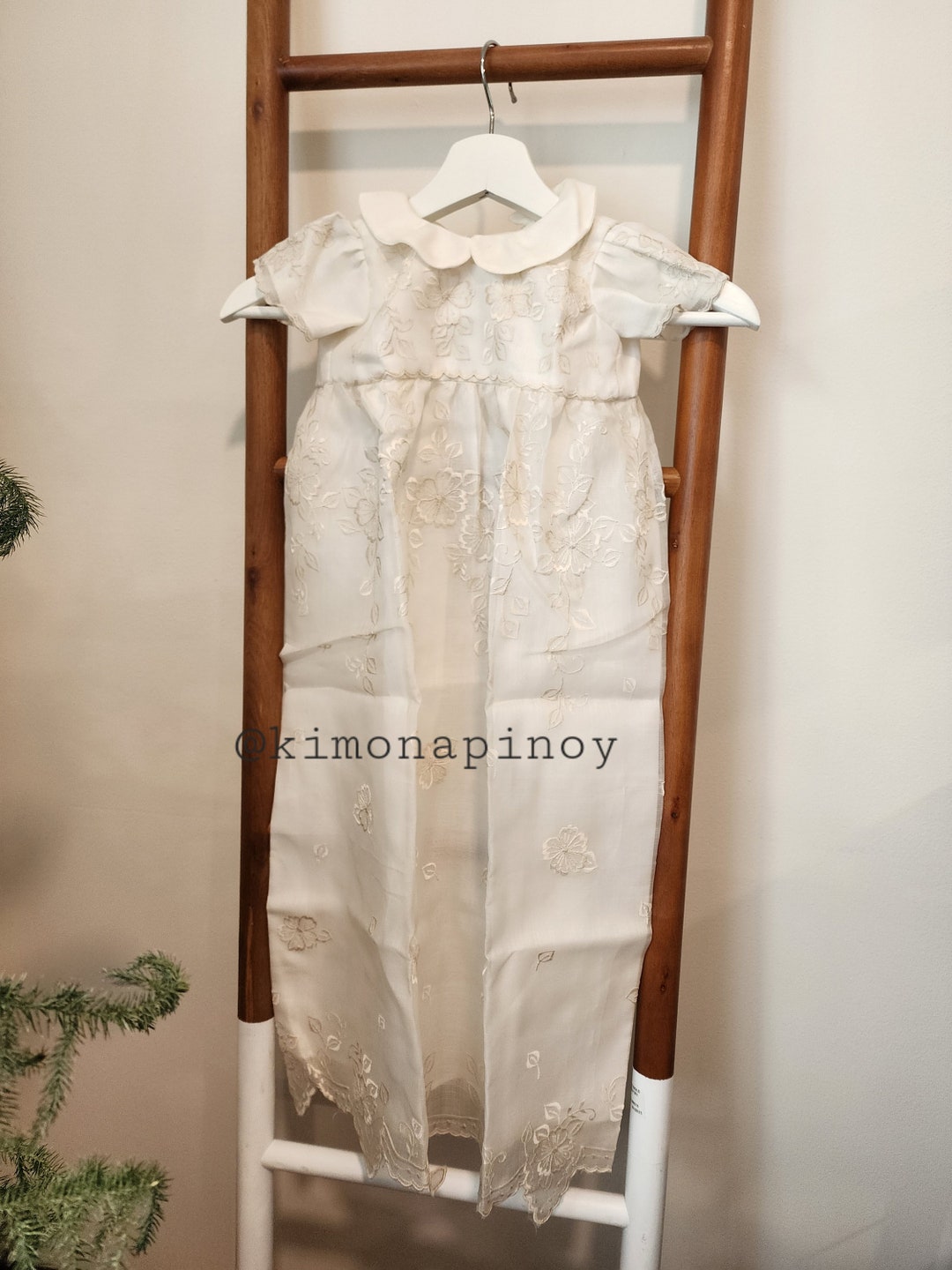 Piña Cocoon, Baptismal Gown, Hand Loomed, Made in the Philippines, Baby, Baptism, Dedication