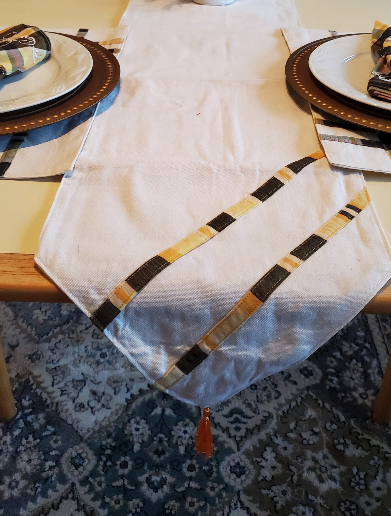 Placemats Table Runner Napkins Set Handwoven Napkins Etsy