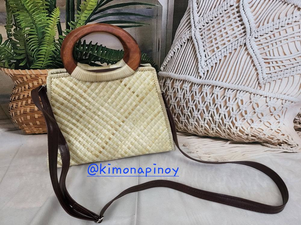 Pandan Body Bag Handwoven Bag Philippine Made Gift for Her Etsy