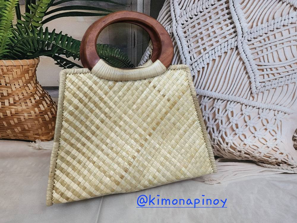 Pandan Body Bag Handwoven Bag Philippine Made Gift for Her Etsy