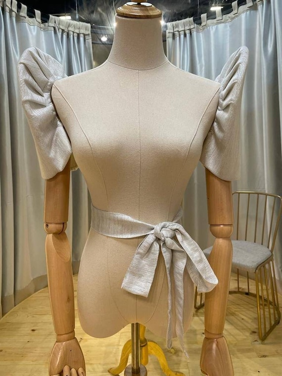 Detachable Sleeves With Belt, Imelda Sleeves, Modern Filipiniana