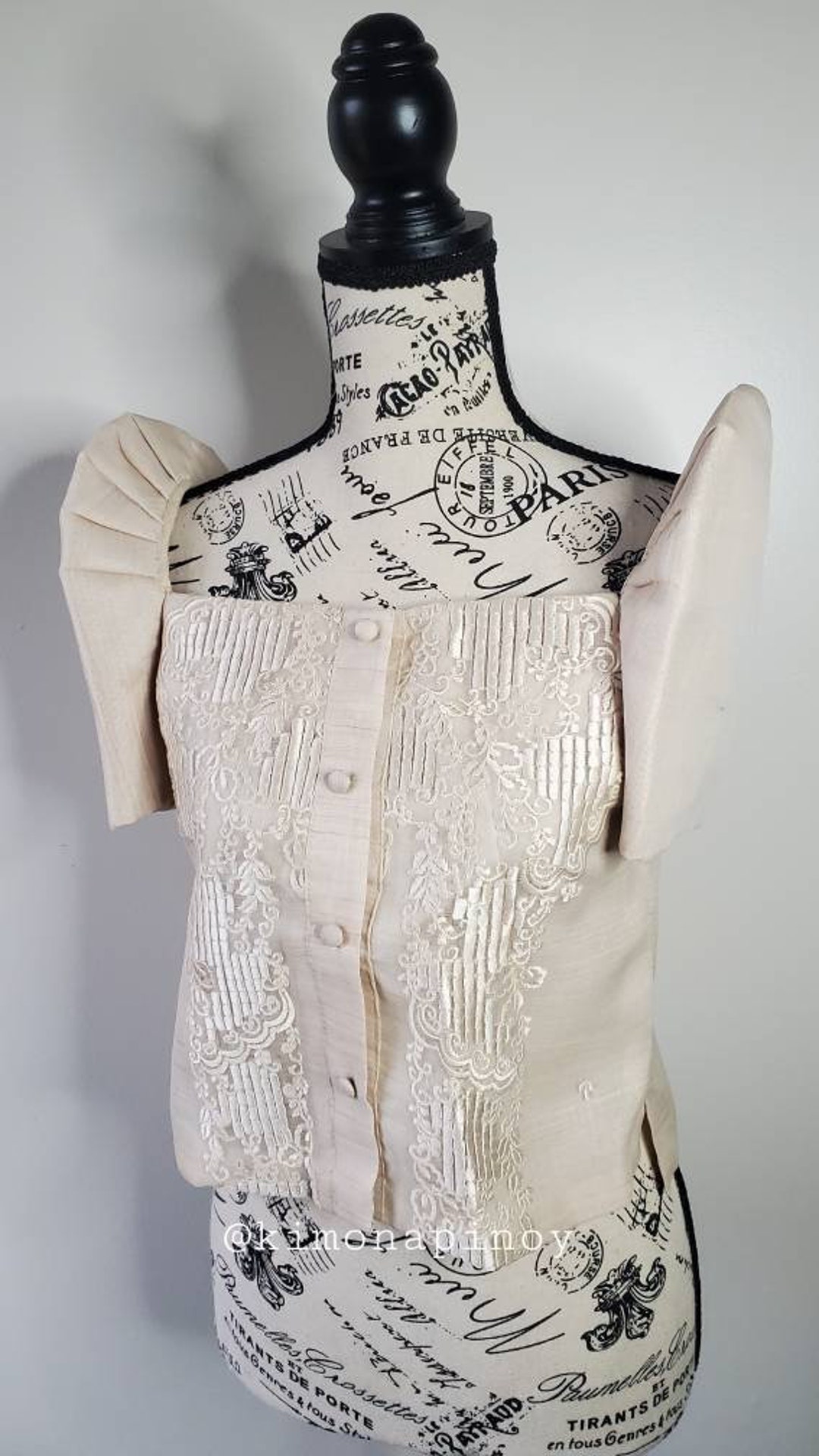 Modern Filipiniana Pinya Cocoon Philippine Fabric Blouse - Etsy