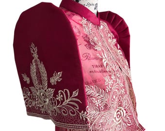 Bolero, Organza, Modern Filipiniana, Filipino Wedding, For Her, For Mom, See Through, Forma,Terno, Maria Clara, Embroidered, Philippine Made