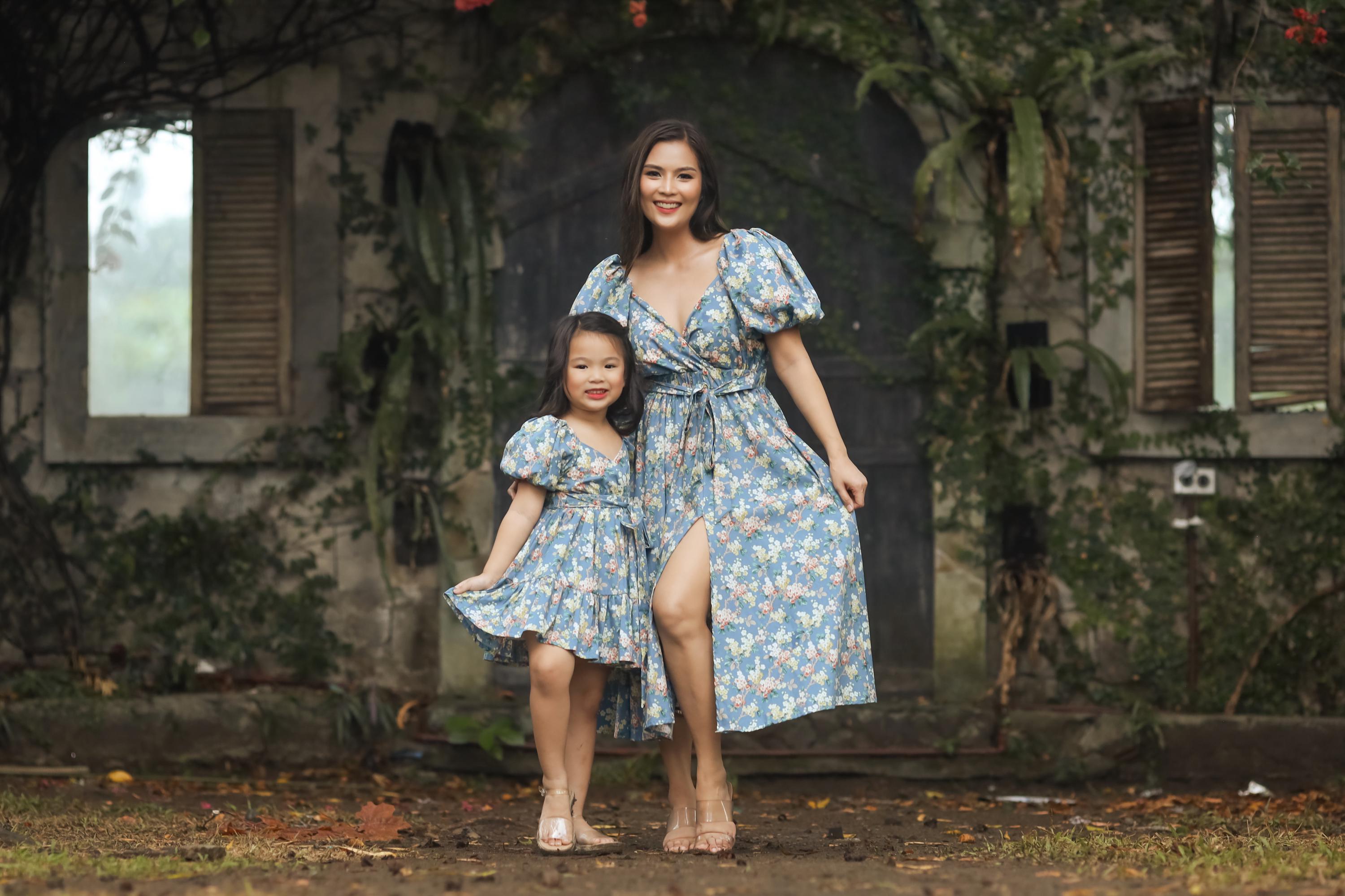 slim fit dress slacks Mommy & Me Crochet Top Dress