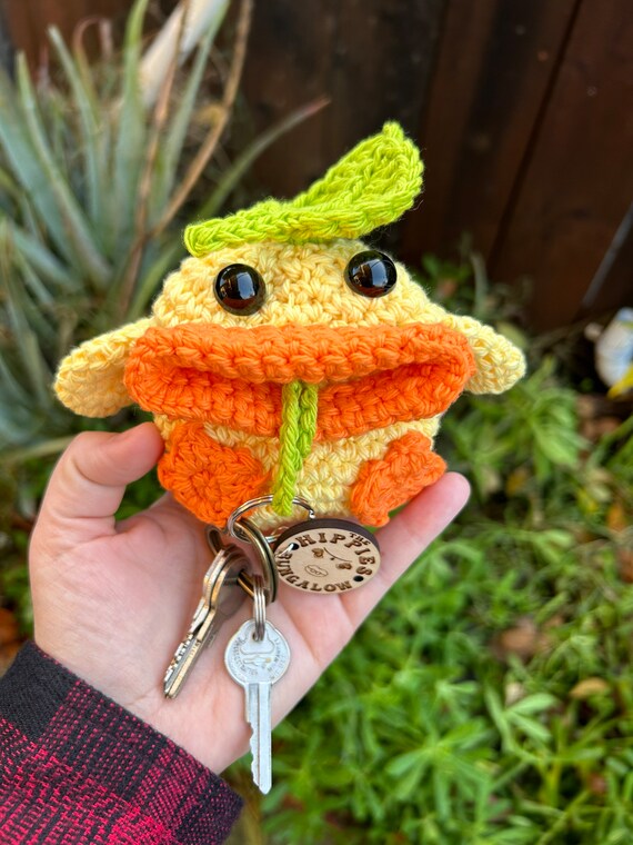 Crochet key chain holder sale