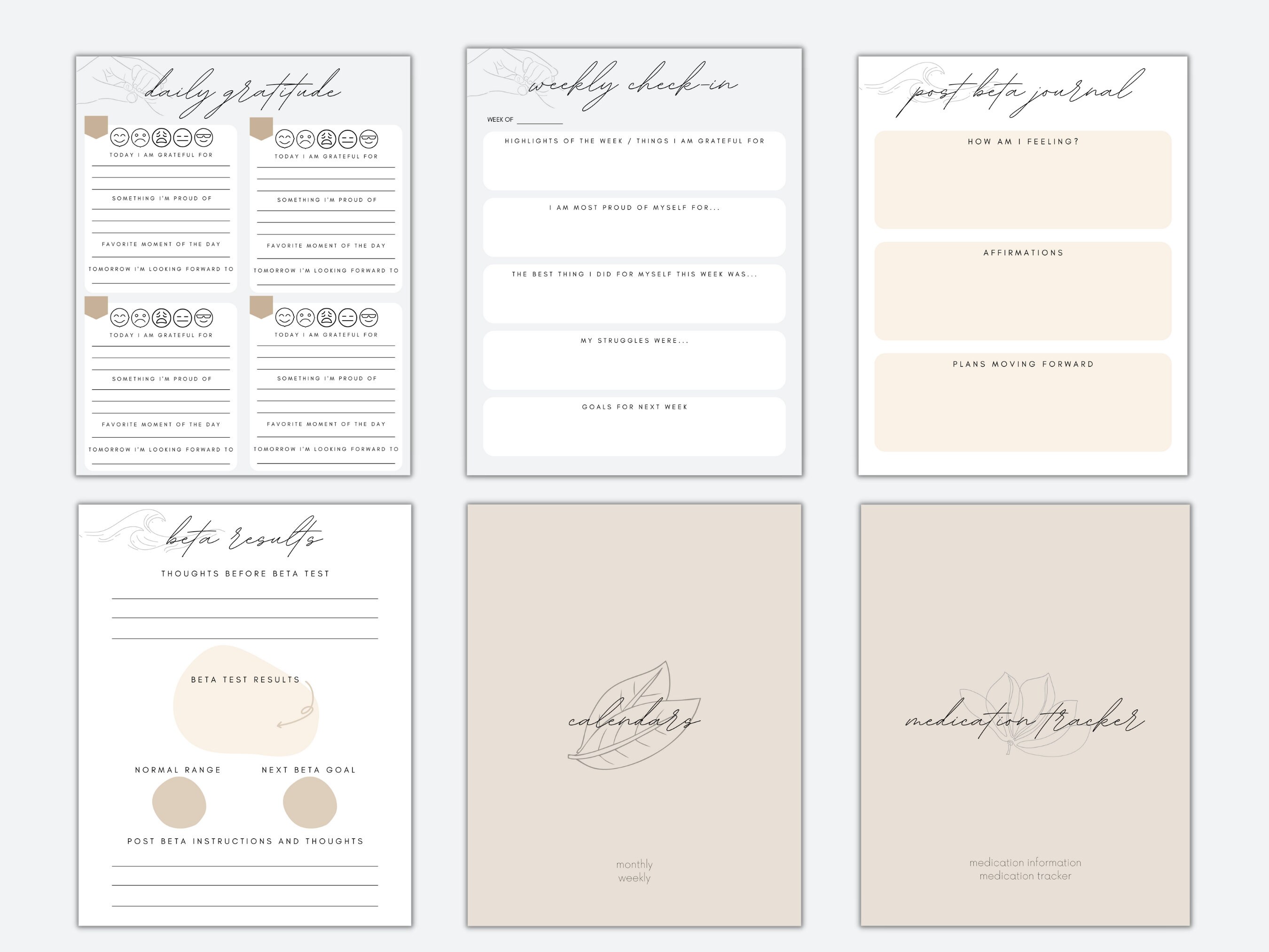 IVF Digital Planner IVF Printable Journal Infertility - Etsy