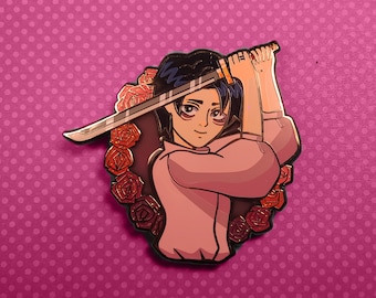 Time Skip Rose Yuta || 2.5" Inch Hard Enamel Pin