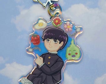 Mob/Shigeo || 3" Inch Rainbow Epoxy Keychain