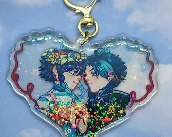 Xiaoven (Genshin Impact) || 3.5" Inch Holographic Epoxy Keychain [NO RESTOCK]