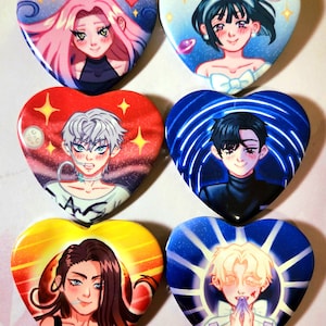 Alien Stage (ALNST) || 2.25&quot; Heart Shaped Buttons