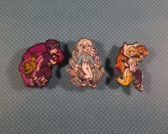Kemono Jihen (Kabane, Akira, and Kon) || 2" Inch Hard Enamel Pins