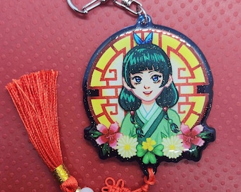 Apothecary Diaries || 3" Inch Gradient Glitter Epoxy Keychains