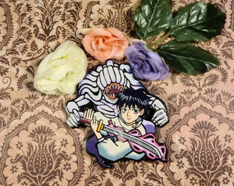 Yuta and Rika || 3" Inch Hard Enamel Pin