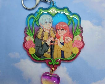 ASOA || 3" Inch Gradient Glitter Epoxy Keychain