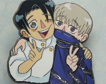InuOkko (Inumaki and Yuta) || 2" Inch Hard Enamel Pins