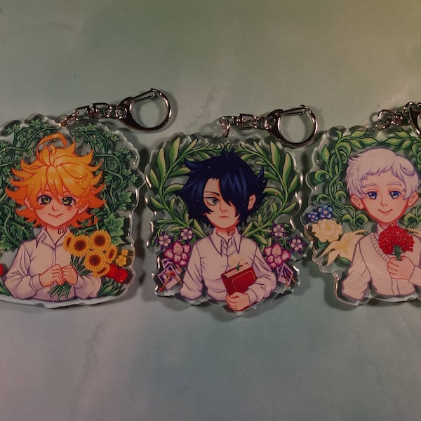 The Promised Neverland Glitter Epoxy Charm[NO RESTOCK]