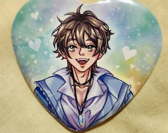Nu Carnival || 2.25" Heart Shaped Buttons