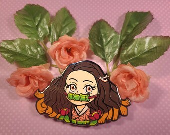 Demon Sister Nezuko || 3" Inch Hard Enamel Pin