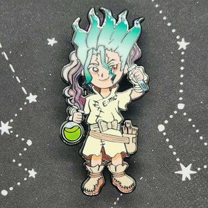 Dr.STONE (DCST) Vol.1 || 2&quot;- 2.5&quot; Inch Hard Enamel Pins