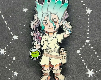 Dr.STONE (DCST) Vol.1 || 2"- 2.5" Inch Hard Enamel Pins