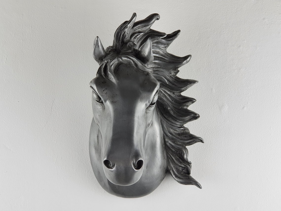 Horse Head Wall Art Sculpture Home Decor Gift Etsy