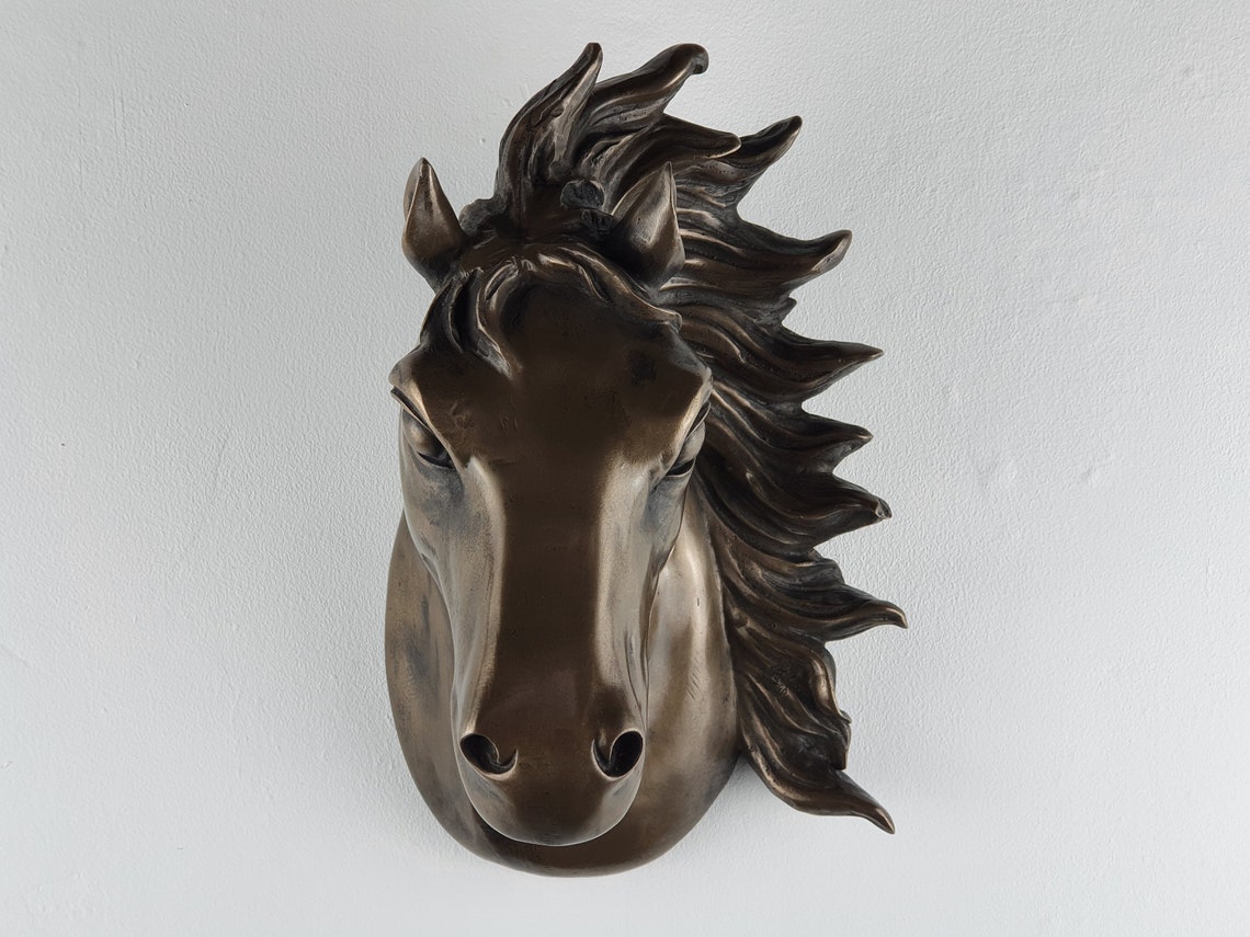 Horse Head Wall Art Sculpture Home Decor Gift Etsy