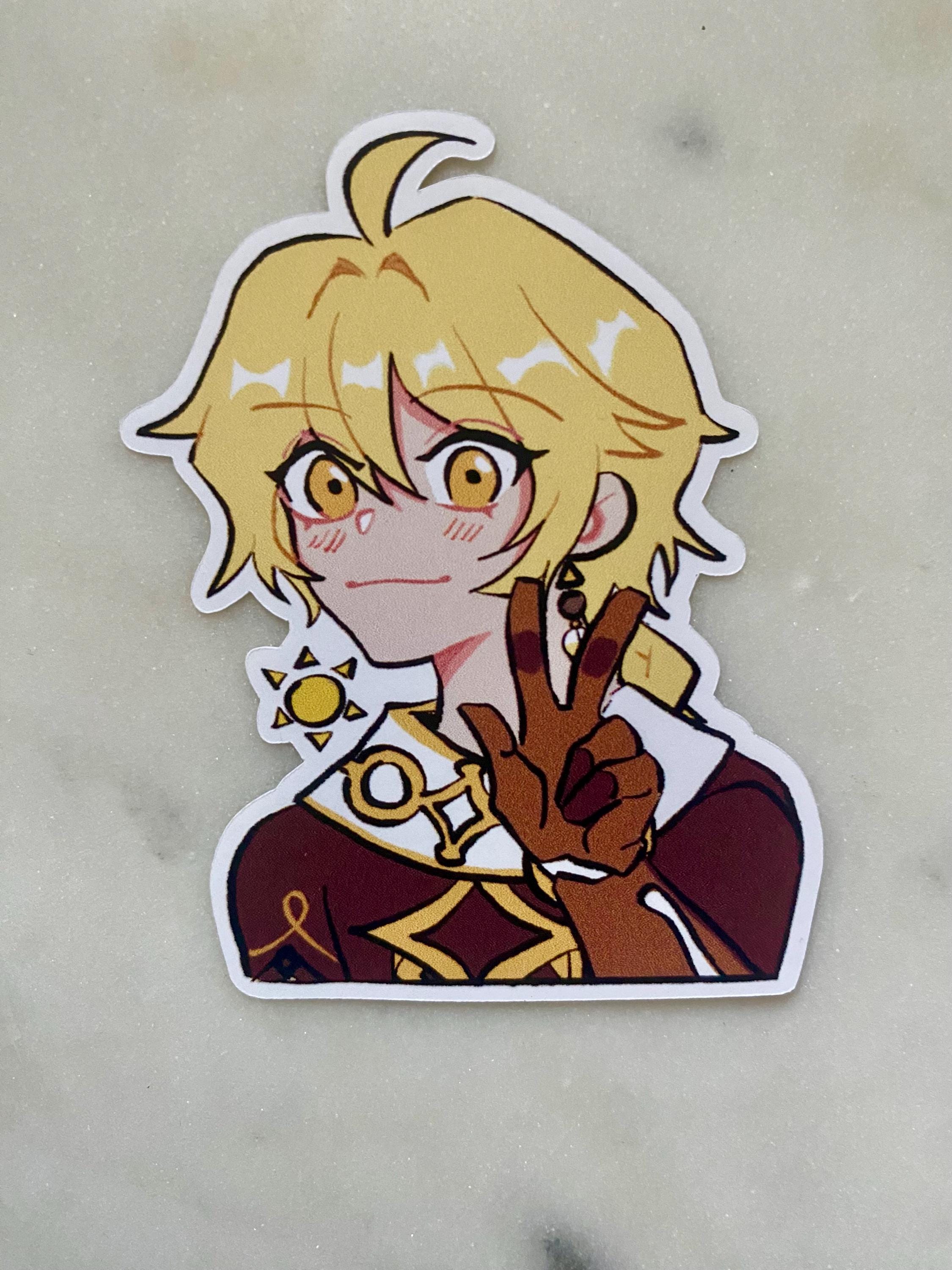 Aether and Lumine Genshin Impact Stickers - Etsy