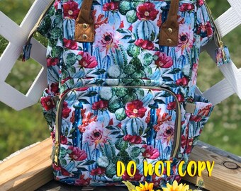 cactus diaper bag backpack