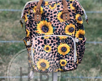 cheetah diaper bag backpack