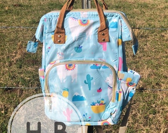 llama diaper bag