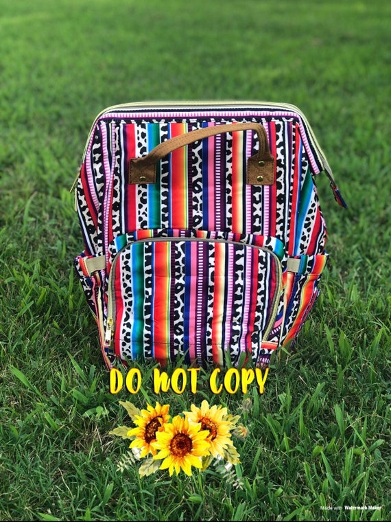 serape diaper backpack