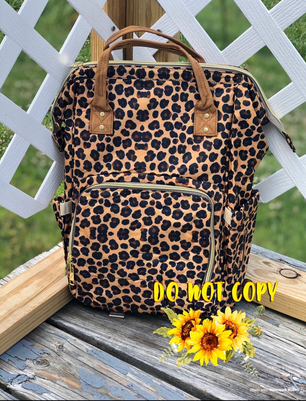 cheetah diaper bag backpack
