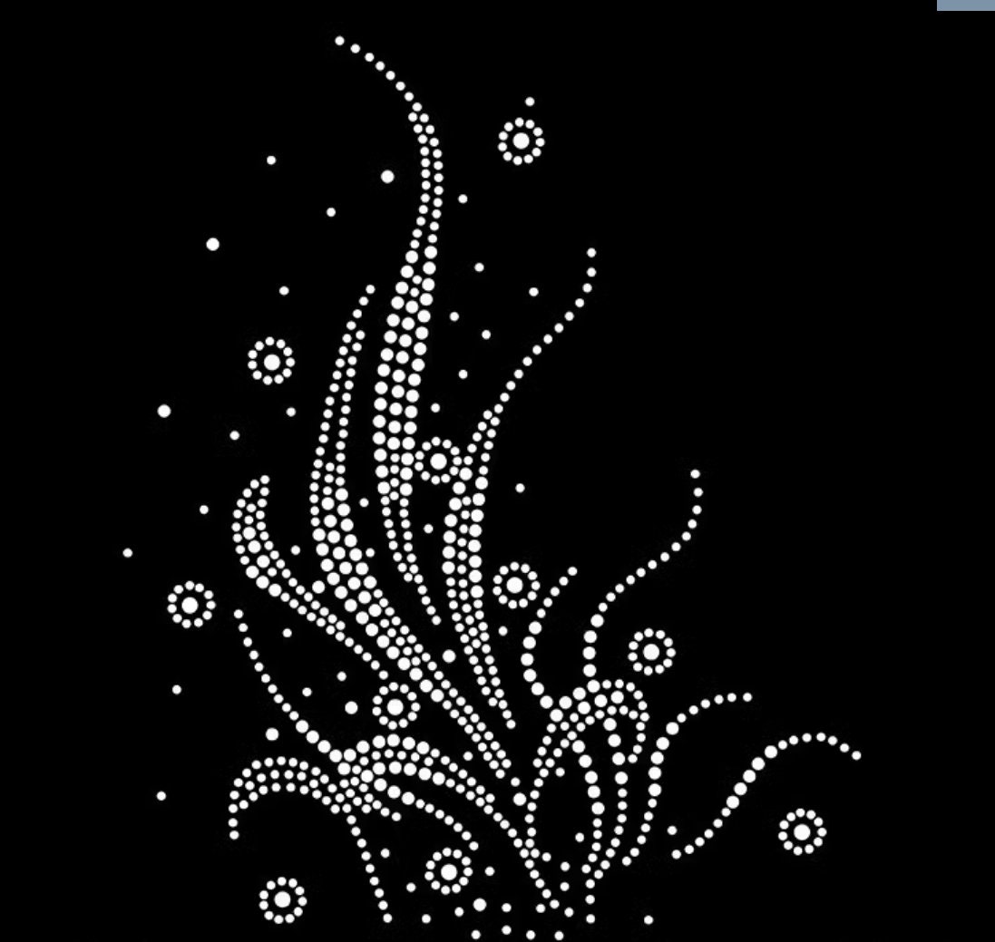 2519cm Rhinestone Transfer, Iron on Hot Fix, Rhinestone Transfer Bling