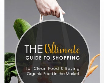 Ultimate Guide to Whole Food Shopping - BONUS- TWO weeks-Meal Plans Included-Print Download