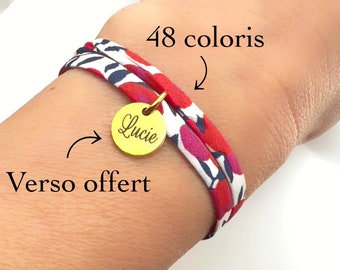 cadeau personnalisé, bracelet liberty personnalisé, cadeau anniversaire personnalisé, bijou personnalisé, cadeau fête des mères personnalisé