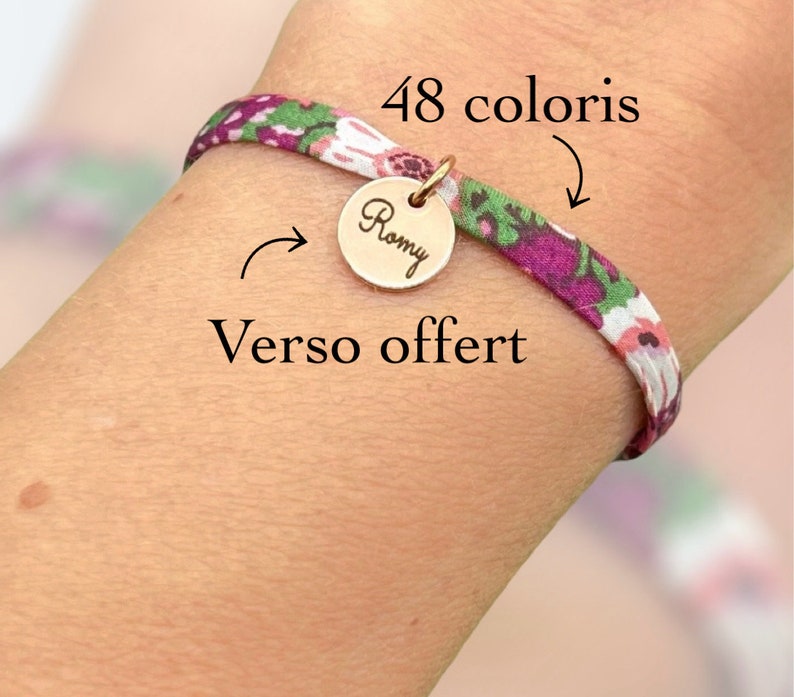 Bracelet femme, bracelet enfant personnalisé, cadeau de noel personnalisé, bijou personnalisé femme, bracelet prénom, bracelet liberty