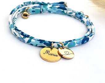 Personalized liberty cord jewelry, personalized women's jewelry, mom gift, personalized child bracelet, personalized gift, engraved bracelet