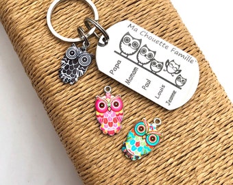 Porte clefs personnalisé, cadeau maman, Fête des pères, porte clefs famille, cadeau mamie