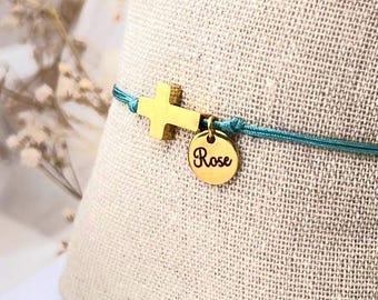 Personalisiertes Armband, Mädchenarmband, Jungenarmband, personalisierter Kommunionsschmuck, Konfirmationsgeschenk, personalisiertes Taufgeschenk.