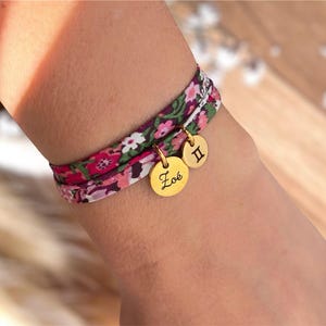 Personalized liberty bracelet, personalized children&#39;s bracelet, personalized birthday, women&#39;s bracelet, Mother&#39;s Day gift